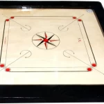 Leostar Carrom Board Coins and Striker 36x36 Inch