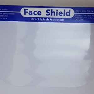 Reusable Safety Face Shields Adjustable Transparent Full Face Protective Visor Protection Shield Anti-Spitting Splash Facial Cover for Women Men