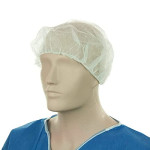 18 10g Disposable Non Woven Hairnets, Double Elastic Protective Hair Nets, Stretchable, Lightweight, Breathable, Hairnet Caps for Non-Medical Use