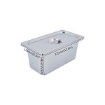 Commercial Food Warmer,Stainless Steel Bain Marie Buffet Warmer 1500W,Temperature Range 30-85 C,GN 1/3 x6 Pans with Lids