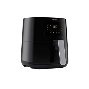 Philips Essential Air Fryer HD9252/70 with Rapid Air Technology, uses up to 90% less fat, 7 Presets Touch Screen