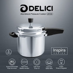 Delici apc5e 5 litre aluminium pressure cooker with grv system