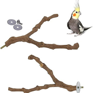  Natural Bird Perch Stand Pole,Wild Grape Stick,Cage Accessories Toys for Small Budgies Cockatiels Lovebirds,Parakeets,Cockatiel,Perches for Bird Cages