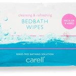 Carell CBB8 Bed Bath Wipes - Easy to Use, Containing Aloe Vera - Dermatologically tested, Alcohol-Free - Pack of 8 wipes (6)