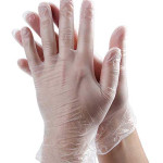 Vinyl 100 Pieces Powder Free Glove, White, Medium