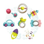 IBI-IRN Funny Baby Handbell Rattle 9-Pieces