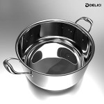 DELICI DTSP 28 Tri-Ply Stainless Steel Saucepan with Premium SS Handle