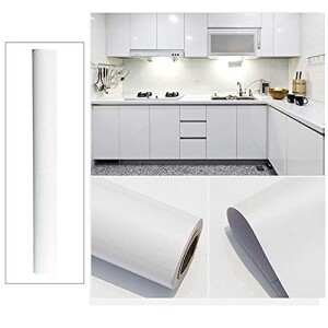 Glossy Contact Paper, 500 x 60cm Self Adhesive Wallpaper Decorative Removable Wallpaper with PVC Waterproof Oil-proof