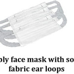 3 Layer Ultra Soft and Comfortable Ear loop face Mask (White) (50pcs/box)