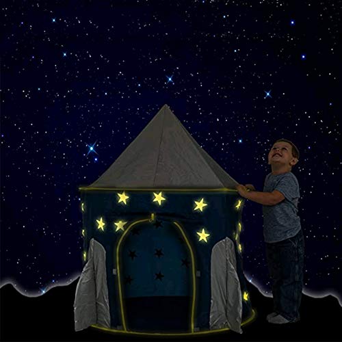 AM ANNA Rocket Ship kids Tent - Space Themed Pretend Play Tent - Space ...