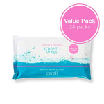 Carell Bed Bath Wipes - Easy to Use, Containing Aloe Vera - Dermatologically d, Alcohol-Free - Pack of 8