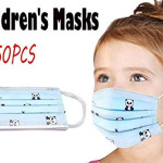 50 Pcs 3 Ply Disposbale Face Cartoon Mask For Kid