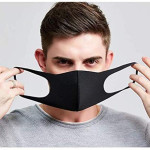 10 pcs Unisex Black Face Mask Washable Reusable Cloth Masks for Men Women, Dust Masks for Outdoor Activities Cycling Camping Gardening Travel