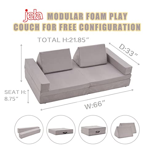 Jela Kids Couch 8PCS Floor Sofa Modular Funiture For Kids Adults   41izbwffaol 