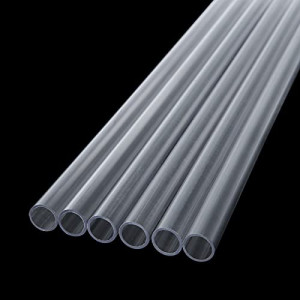 16PCS Rigid PETG Tube 12mm (1/2) OD x 1mm Wall Thickness, 12.5 Length Water Cooling Hard Tubes Rigid Round PC Tubing Unbreakable 