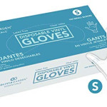 Disposable Vinyl powder free gloves, Chemical resistant, non latex, non sterile, Non medical, box of 100 gloves