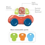 Ibi-Irn- Lovely Car Shape Soft Lighting Chewable Teether Musical Car (Chewable Keys)