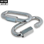 Meister Quick Link Screwlock Carabiners - Galvanized Steel w/Threaded Hex Connector