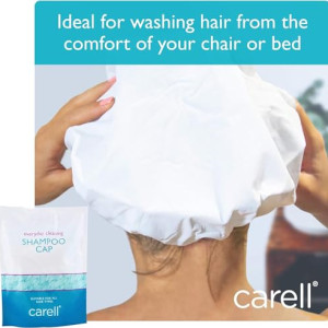 Carell PRSHMC1 Shampoo Cap - Rinse Free & Suitable for All Hair Types - 1xShampoo Cap - Shampoo Hair Cap, Use at Festivals or During Travelling (2)