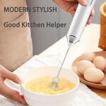 DLORKAN Milk Frother Coffee Frother Electric Whisk Handheld Milk Frothers USB Rechargeable 3 Gear Box Adjustable Milk Bubble 