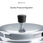 Delici apc5e 5 litre aluminium pressure cooker with grv system