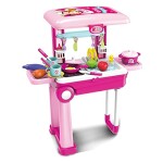 Kitchen Set with Trolley for Kids Girls Birthday Gift