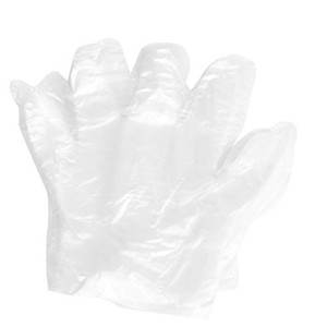 Plastic Food Service Hand Protective Disposable Gloves 50 Pair Clear