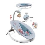 Rhythmic Rocker with Vibration and Remote Control: Soothing and Safe Baby Rocking Chair