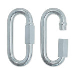 Meister Quick Link Screwlock Carabiners - Galvanized Steel w/Threaded Hex Connector