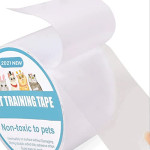  1Roll Cat Scratch Training Deterrent Tape,Clear Double-Sided,Cat Furniture Protector,Cats Scratching Sticky Tape (Width 6.35cm * Length 3m)