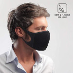 Reusable Face mask, Washable and face covering with breathable comfort loops. Unisex medium size - 99% Super protection.