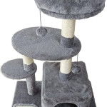  Cat Tree for Indoor Cats,Cat Tree Tower,Cat Bed,with Sisal Scratching Posts,Houses,Cats Activity Tower,Cat Furniture(Suitable for small cats) (3 layers, Grey)