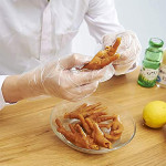 Allmart Disposable Gloves Clean and Hygienic Catering Household Beauty Transparent Sanitary Gloves (1Pack: 100Pcs)