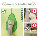  Cat Scratch Pad, Cat Play Horizontal Anti-Scratch Pad,Natural Durable Sisal Cat Scratch Mats with Lanyard for Walls or Floors, Protects Carpets and Sofas (avocado)