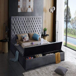 Tami Upholstered Storage Bench Platform Bed (180x200cm) King Size