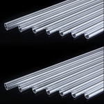 16PCS Rigid PETG Tube 12mm (1/2) OD x 1mm Wall Thickness, 12.5 Length Water Cooling Hard Tubes Rigid Round PC Tubing Unbreakable 