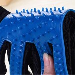 Pet Grooming Glove Hair Remover Brush Gentle Deshedding Efficient Pet Mitt Pet Massage Gloves Left & Right Hand Draw Dog Cat Horse Long Short Fur