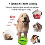 Dog Toy Ball, Nontoxic Bite Resistant Ball for Pet Dogs Puppy Cat, Food Treat Feeder Chew Tooth Cleaning Exercise Game IQ Training 7CM,(Pack of 1), Assorted