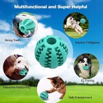 Dog Toy Ball, Nontoxic Bite Resistant Ball for Pet Dogs Puppy Cat, Food Treat Feeder Chew Tooth Cleaning Exercise Game IQ Training 7CM,(Pack of 1), Assorted