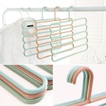 Padded Closet Cloth Storage Hanger, Space Saving Pants Non-Slip Hangers Trouser Hangers, Multi Layer Multifunctional Pant Hanger Closet Storage