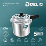 DELICI ADPC3E 3 litre Aluminium Pressure cooker silver