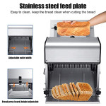 Commercial Bread Slicer,370W Electric Toast Bread Slicer,15mm Thickness Electric Bread Cutting Machine,31PCS Professional