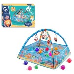 Activity Gym: Foldable Play Mat with Hanging Toys - Special Design for Easy Cleaning, Folding, and Carrying - Suitable for Ages 0 Months and Up