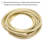 sourcing map Universal Air Conditioner Drain Hose 15mm 17mm ID 23ft for AC Units Washing Machine, Beige