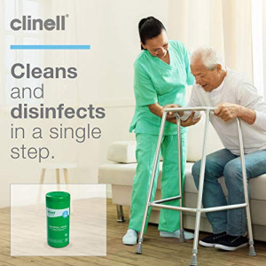 Clinell Universal Cleaning and Disinfectant Wipes for Surfaces Tub of 100 Wipes Multi Purpose Wipes, Kills 99.99% of Germs