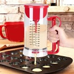 Electric Batter Dispenser - 1200ML Cordless Cupcake/Pancake Blender, Mix Pastry Jug Waffle Measuring Cup Muffin Baking Kitchen Tool