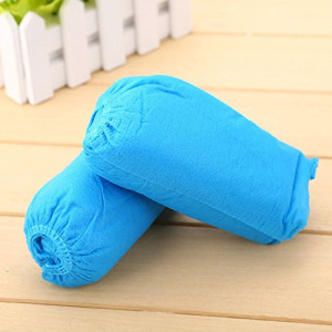 Poppyae Thickened Anti-Slip Dustproof Disposable Non-woven Fabrics Clean Overshoes Shoe-covering -100 Pieces