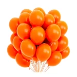 Rosymoment Metallic Balloon Orange 12 Inch  40-Piece Set