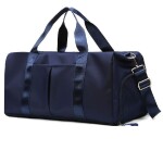 Sports Duffel  Multi Pocket with Wet and Dry Separation, Special Flap for Shoes, Large Capacity Gym Bag for Men and Women (Navy)