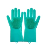 Cleano Reusable Silicone Scrubber Household Washing Gloves for Kitchen, Car, Pet care, Dishes, and Food